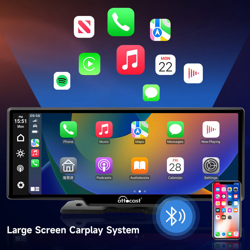Portable Apple CarPlay & Android Auto Car Display Screen | Ottocast ...