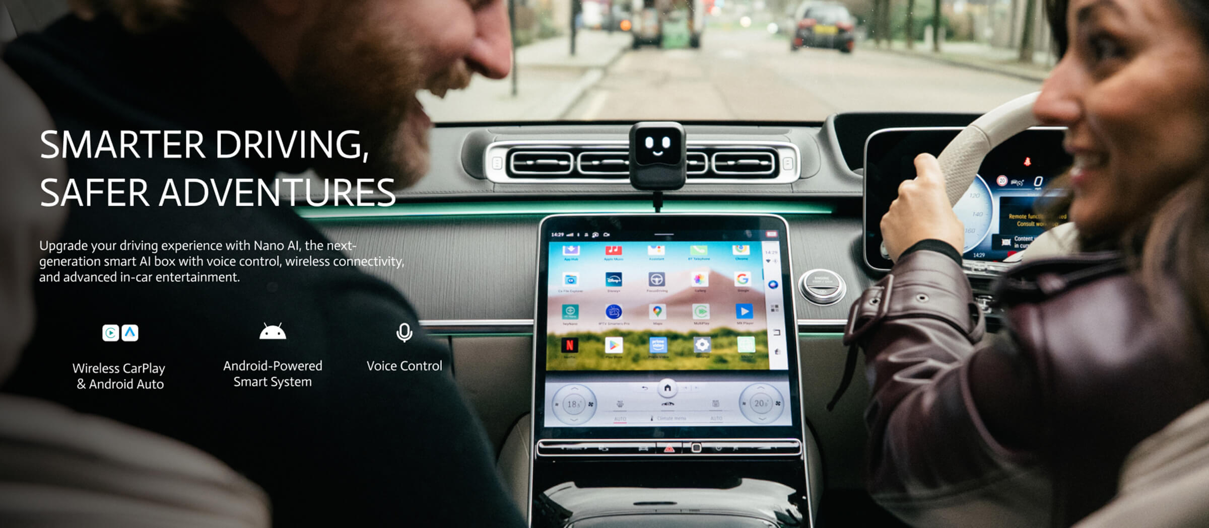 値下!! OTTOCAST MINI CarPlay/Android Auto Mini Wireless CarPlay/Android Auto Adapter