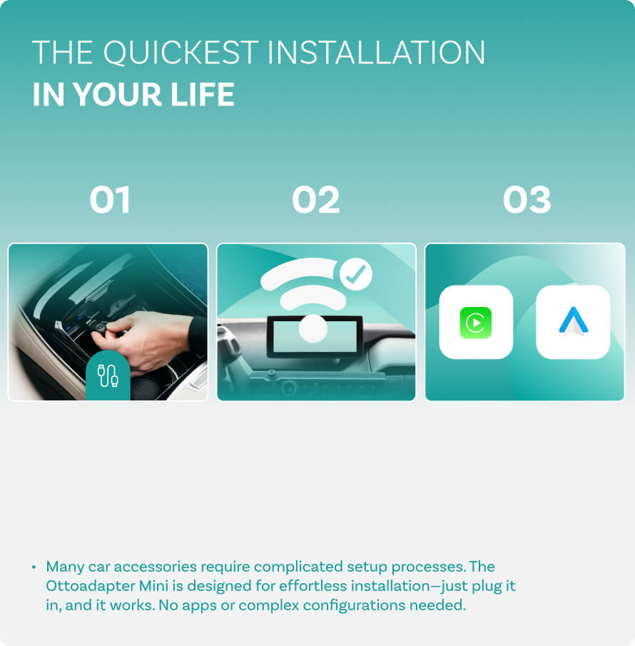Mini Wireless CarPlay/Android Auto Adapter