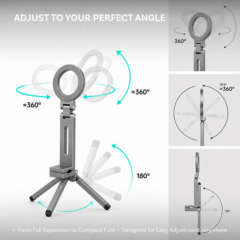 Multi-Fold Magnetic Phone Stand
