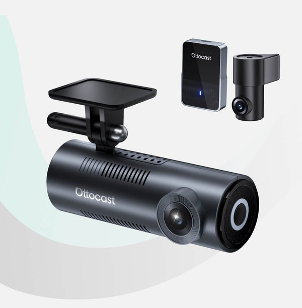 OttoSafe Cam Câmera de Painel 2 em 1 & Adaptador Wireless CarPlay