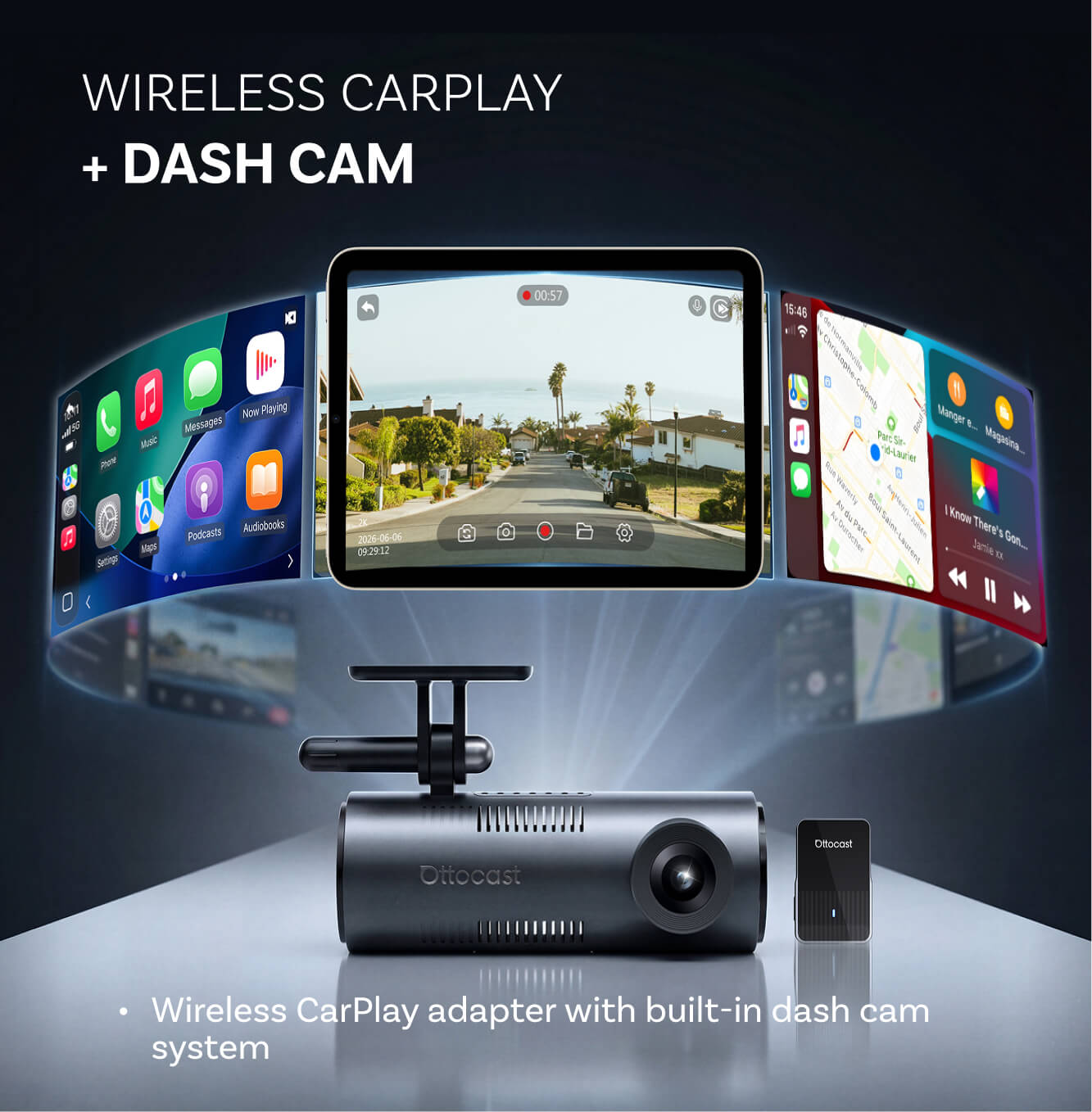 OttoSafe Cam Dash Cam 3-in-1 Adapter
