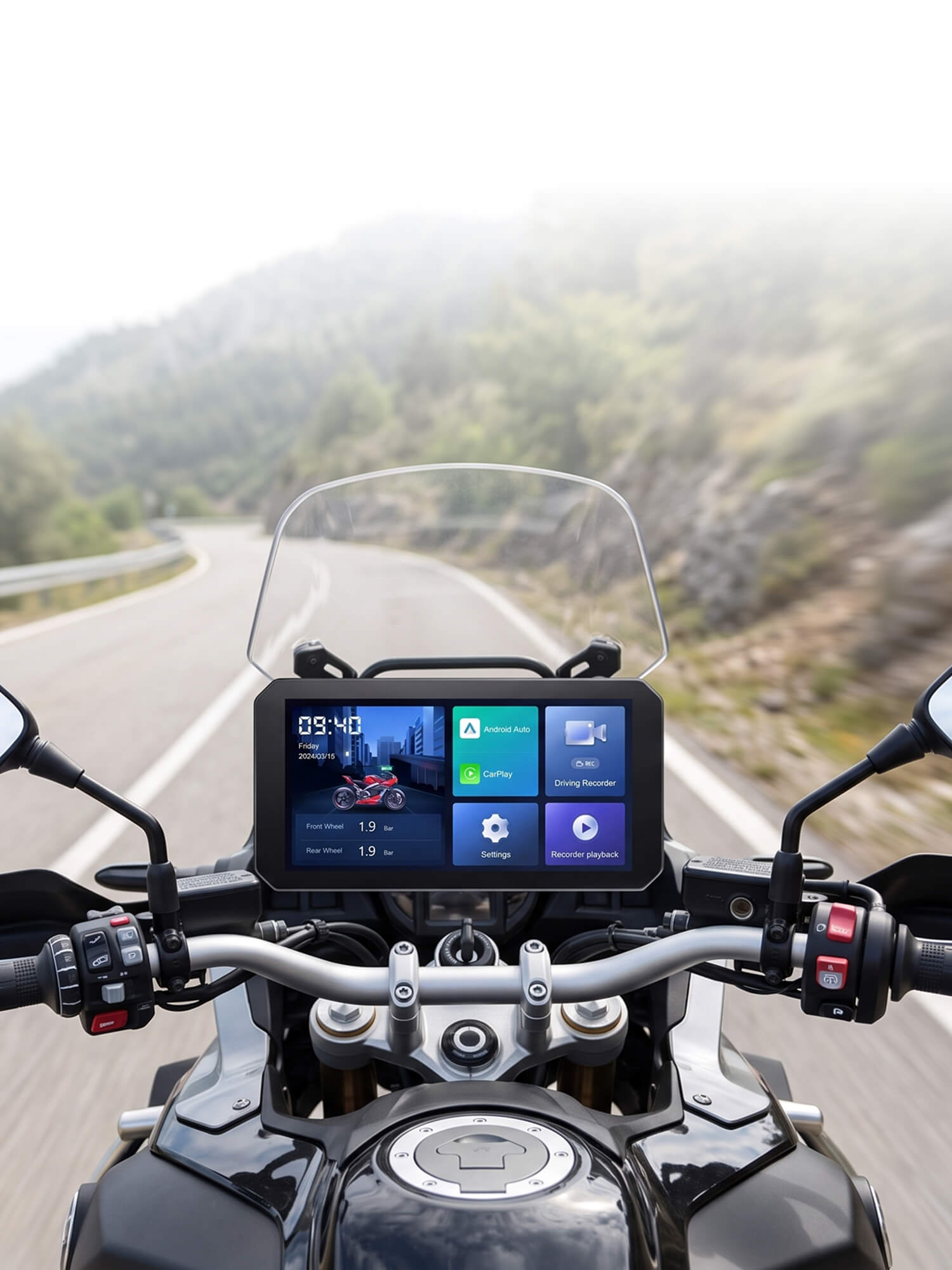 C6 Motorcycle Touchscreen
