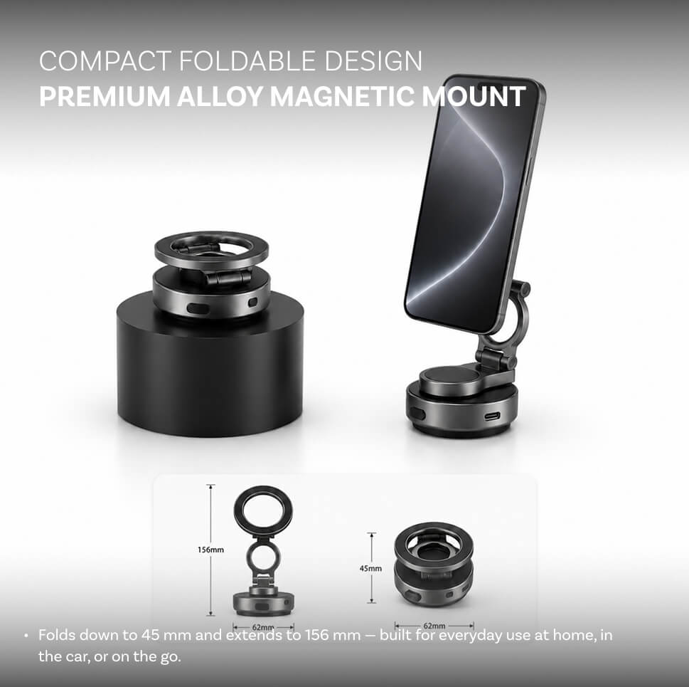 Vacuum Magnetic Phone Mount