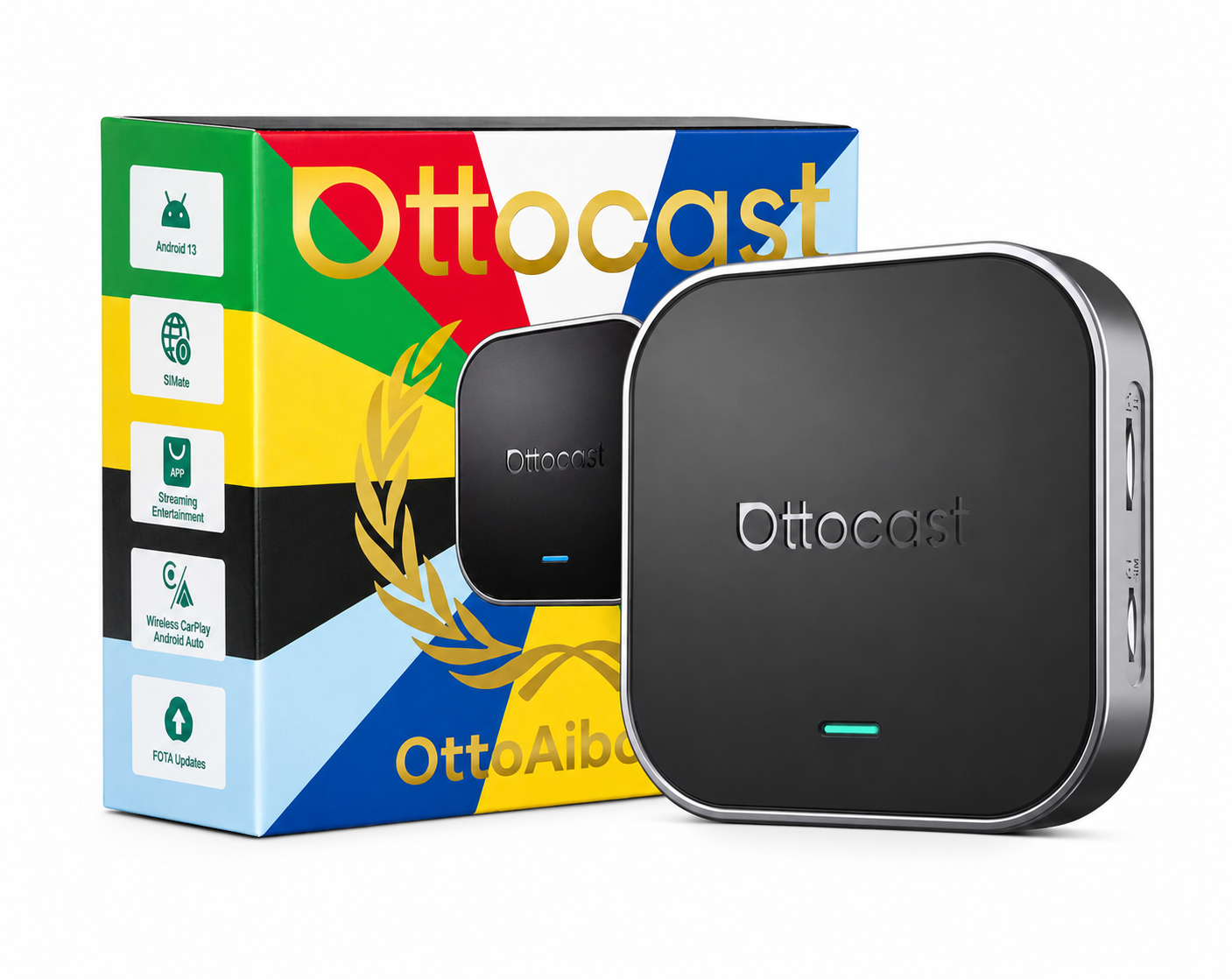 OttoAibox E2 CarPlay Android Auto AI Box CloudSIM Network OttoAibox E2 CarPlay Android Auto AI Box CloudSIM Network
