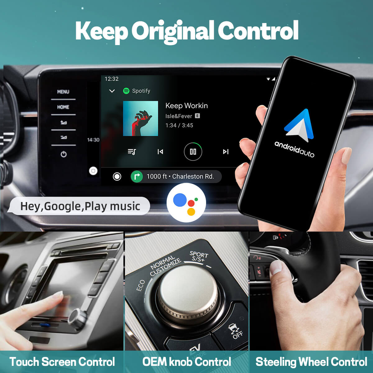 A2Air Android Auto kabelloser NFC-Adapter