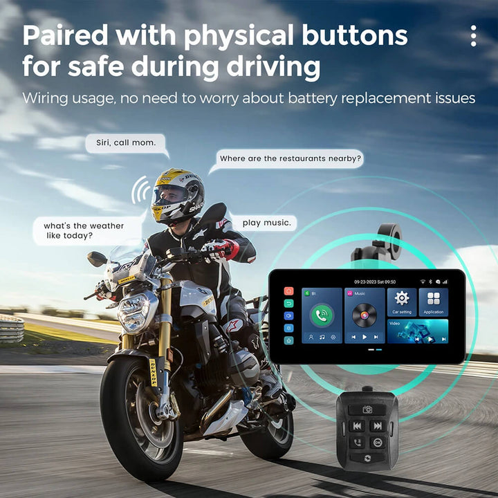 Motorcycle Android 12 GPS Display Screen With DVR Camera – OTTOCAST