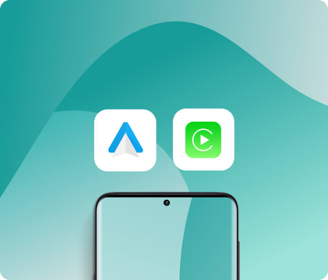 <h3>Wireless Apple CarPlay  & Android Auto</h3>
