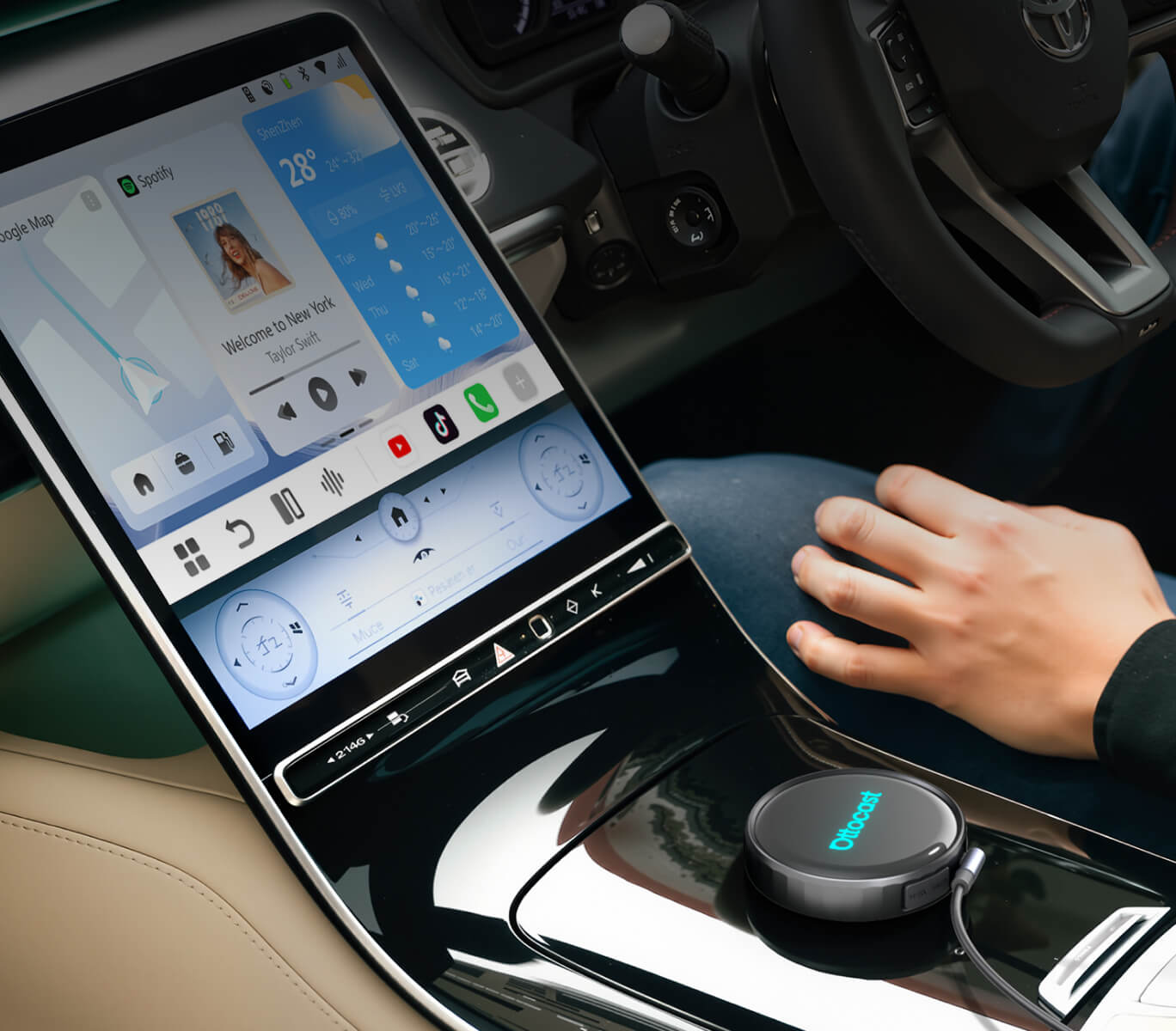 Ottocast P3 Pro Android 13 Snapdragon AI Box