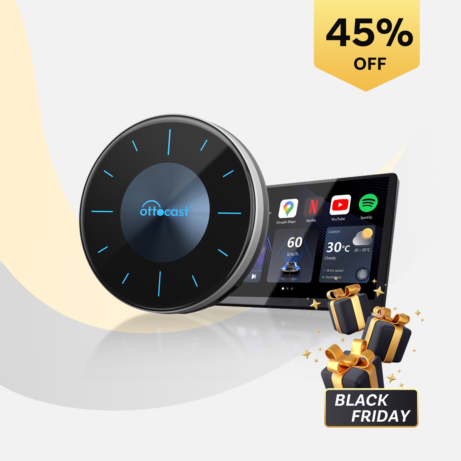 OttoAibox i3 BMW Exclusive Android 13 Wireless CarPlay AI Box