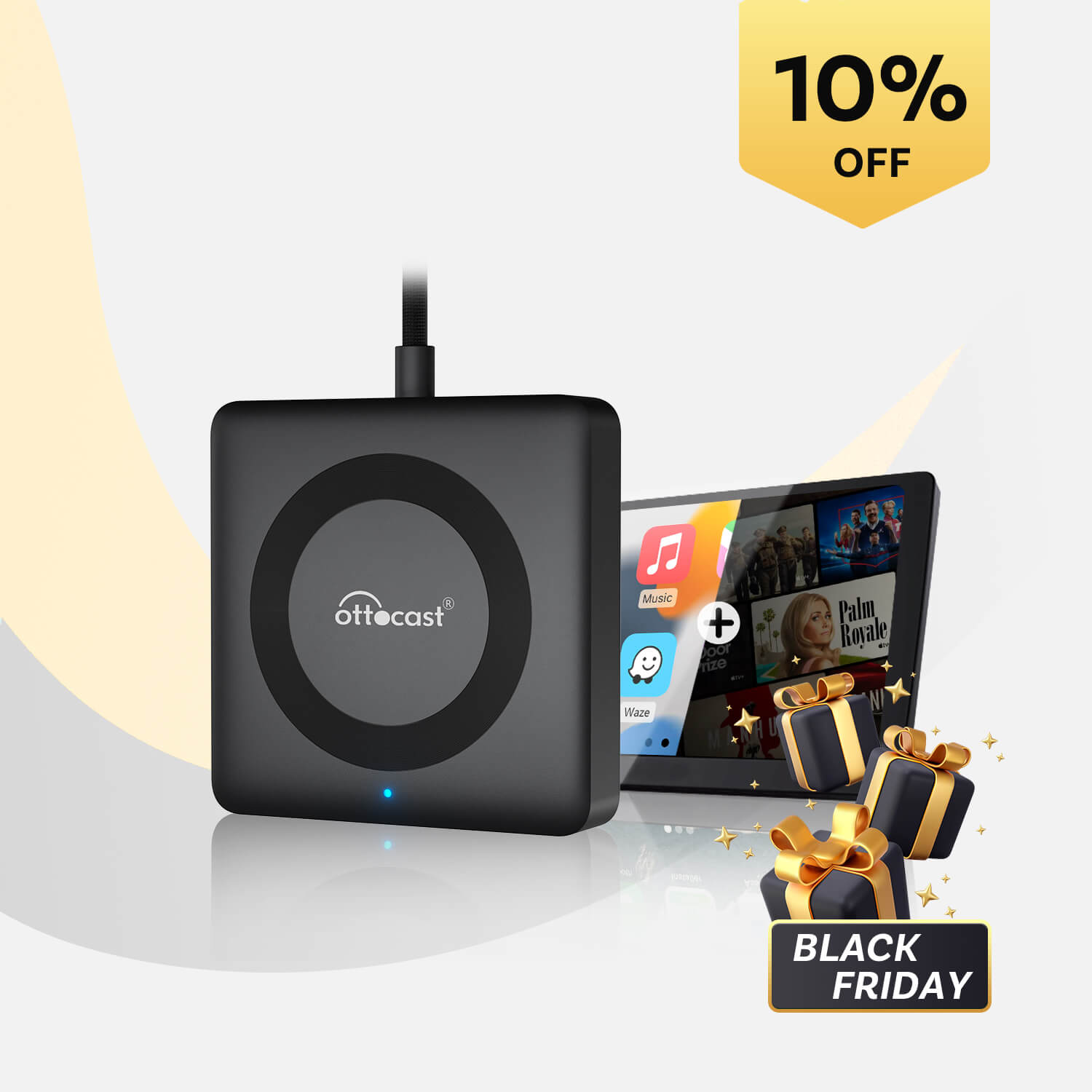 Car TV Mate Pro - Adaptador Multimídia HDMI e CarPlay Sem Fio para Carro