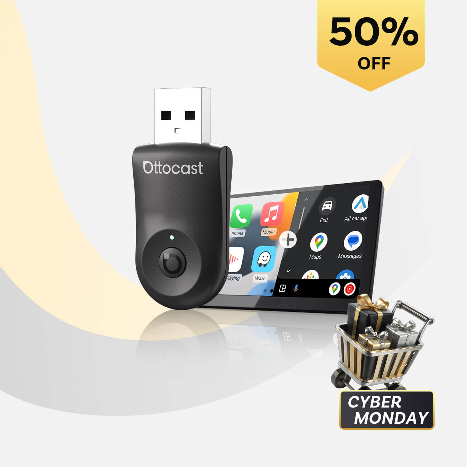 Mini Wireless CarPlay/Android Auto Adapter