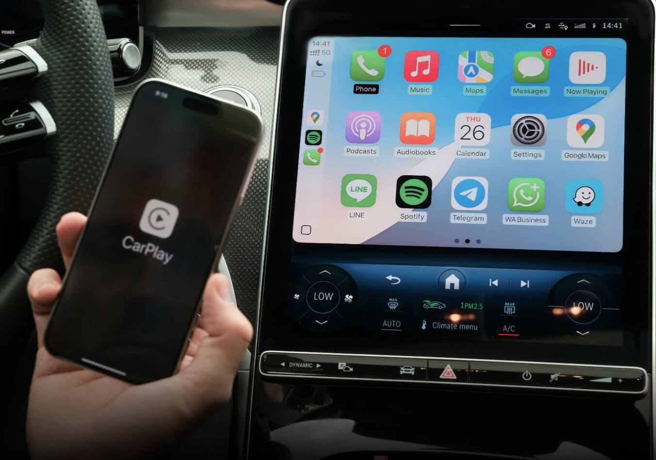 Ottocast Mini Pico Wireless CarPlay Android Auto Adapter Ultra Small