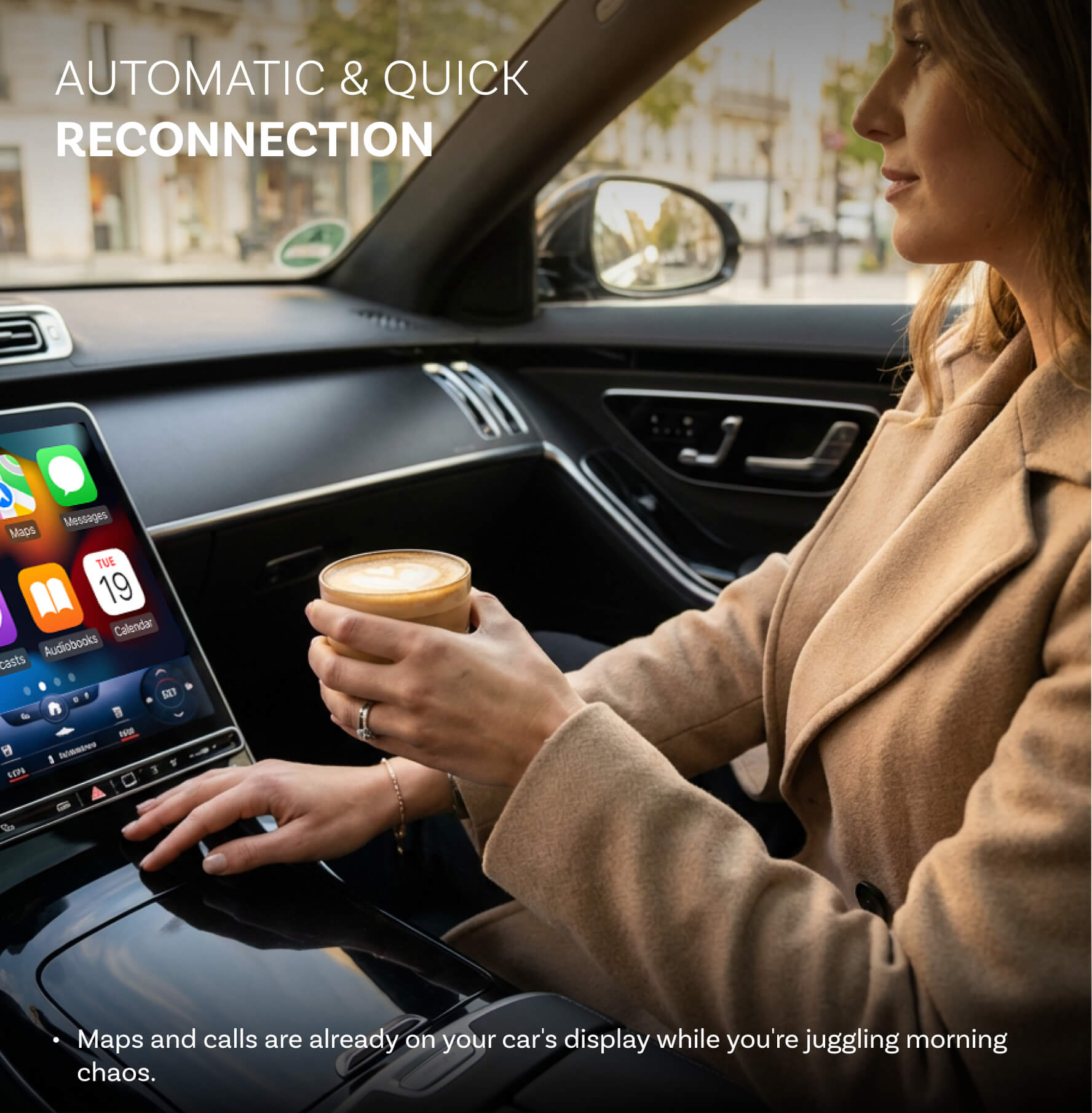 Ottocast Mini Pico Wireless CarPlay Android Auto Adapter Ultra Small