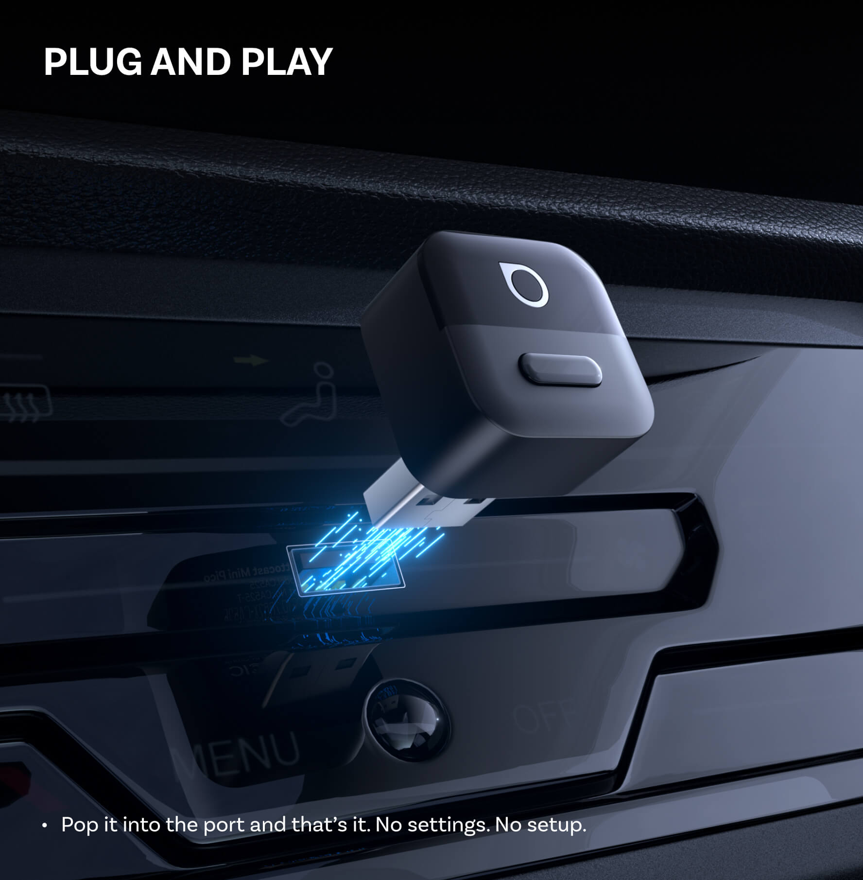 Ottocast Mini Pico Wireless CarPlay Android Auto Adapter Ultra Small