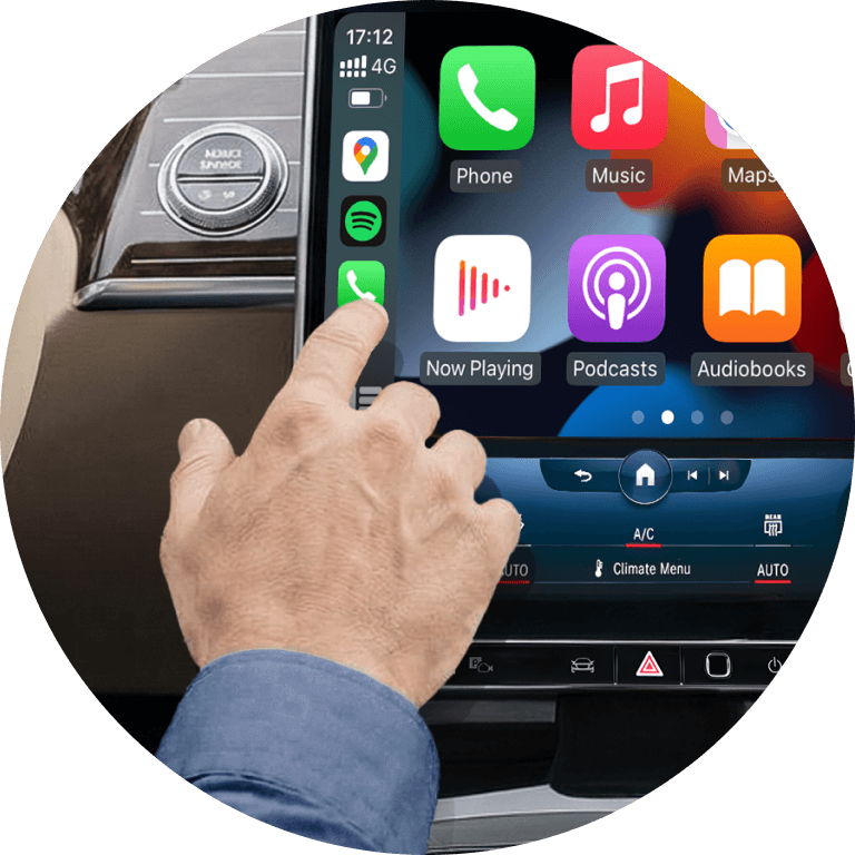 Car touchpad controls