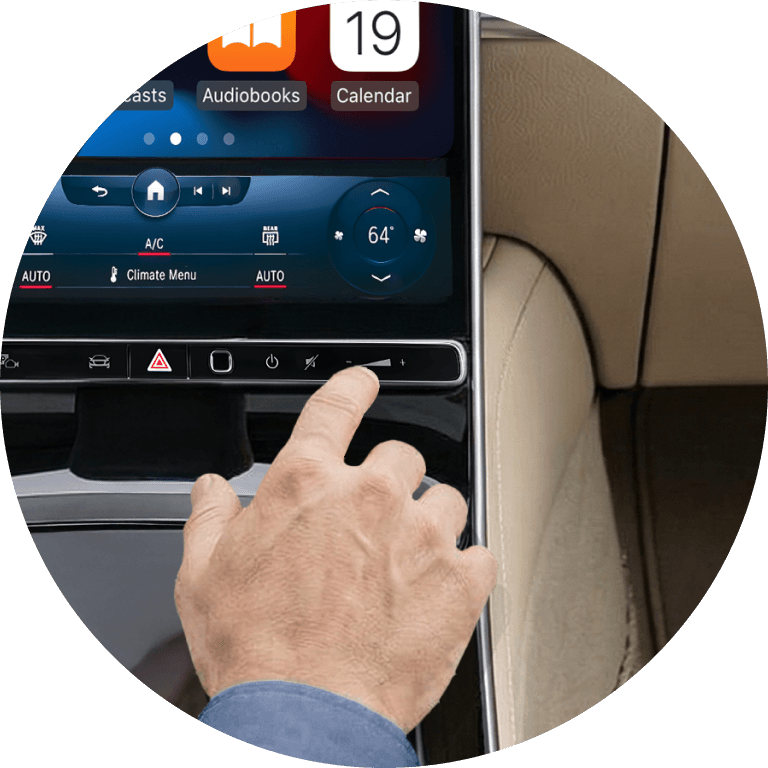 Car touchscreen controls