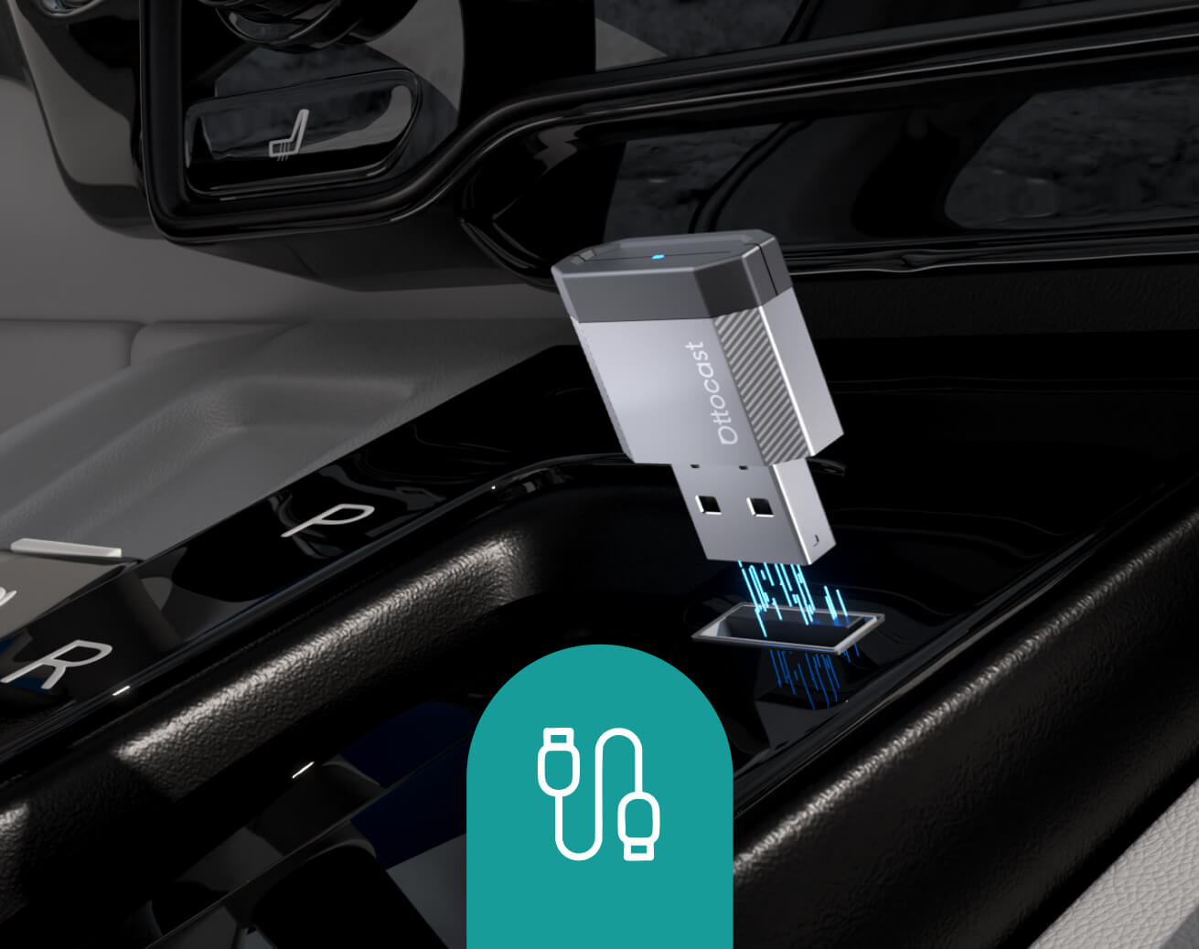 <h4> Plug into USB port</h4>