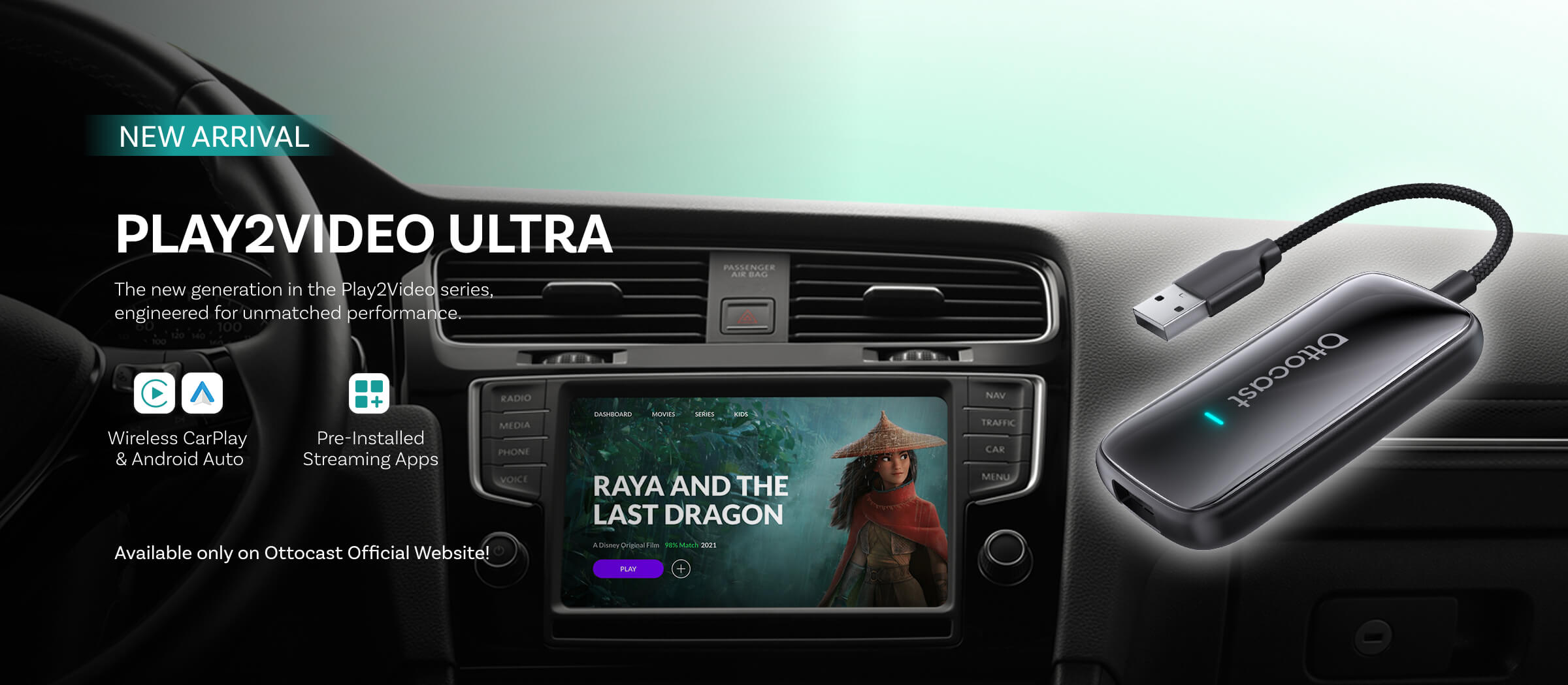 アクセサリー ottocast OTTOCAST | Leading Wireless CarPlay Adapter Provider