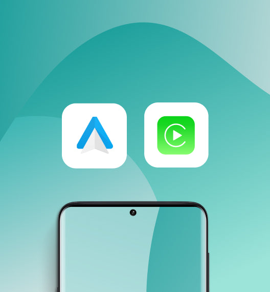 Wireless Apple CarPlay and Android Auto interface in a modern vehicle