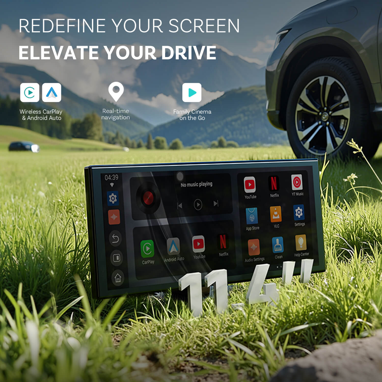 ScreenFlow tragbarer Auto-Display-Bildschirm