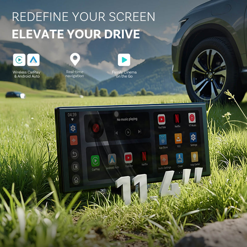 Ottocast Universal 11.4 Inch Car Screen Plug and Play Dashboard