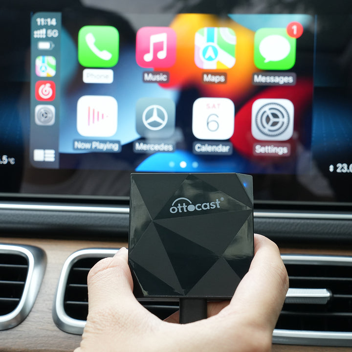 OTTOCAST Wireless CarPlay Adapter 2023 Speed Fastest Apple Wireless CarPlay  Dongle 5Ghz WiFi Auto Connect No Delay Online Update, U2-AIR for OEM Wired  CarPlay Cars Model Year After 2016 