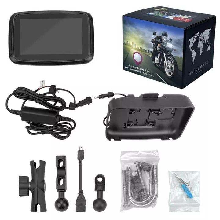 [2023 Newest ] Carpuride W502 Motorcycle GPS Wireless Portable Apple  Carplay/Android Auto Waterproof Car Stereo, 5 IPS Touch Screen with Dual